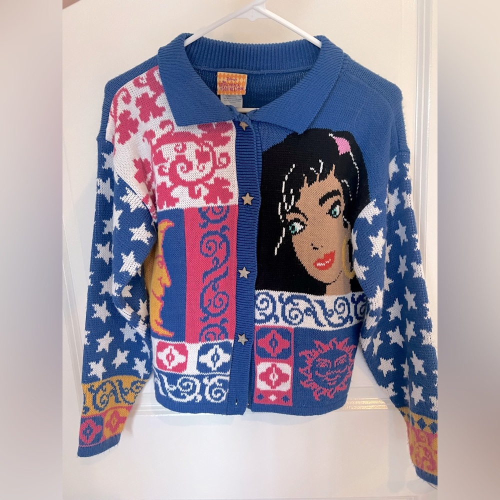 Vintage Disney Hunchback of Notre Dame Esmerelda Cardigan ChildSize 14/ W XS/S - Picture 2 of 8